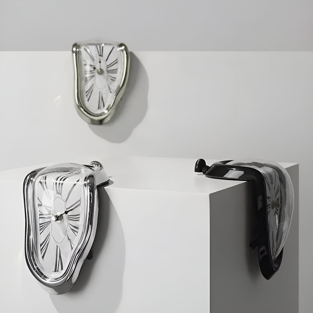 Melted Meridian Surreal Shelf-Hanging Clock