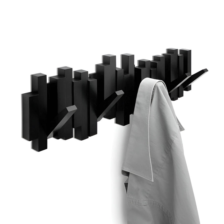 Piano Key Coat Rack – Solid Wood Wall Hooks