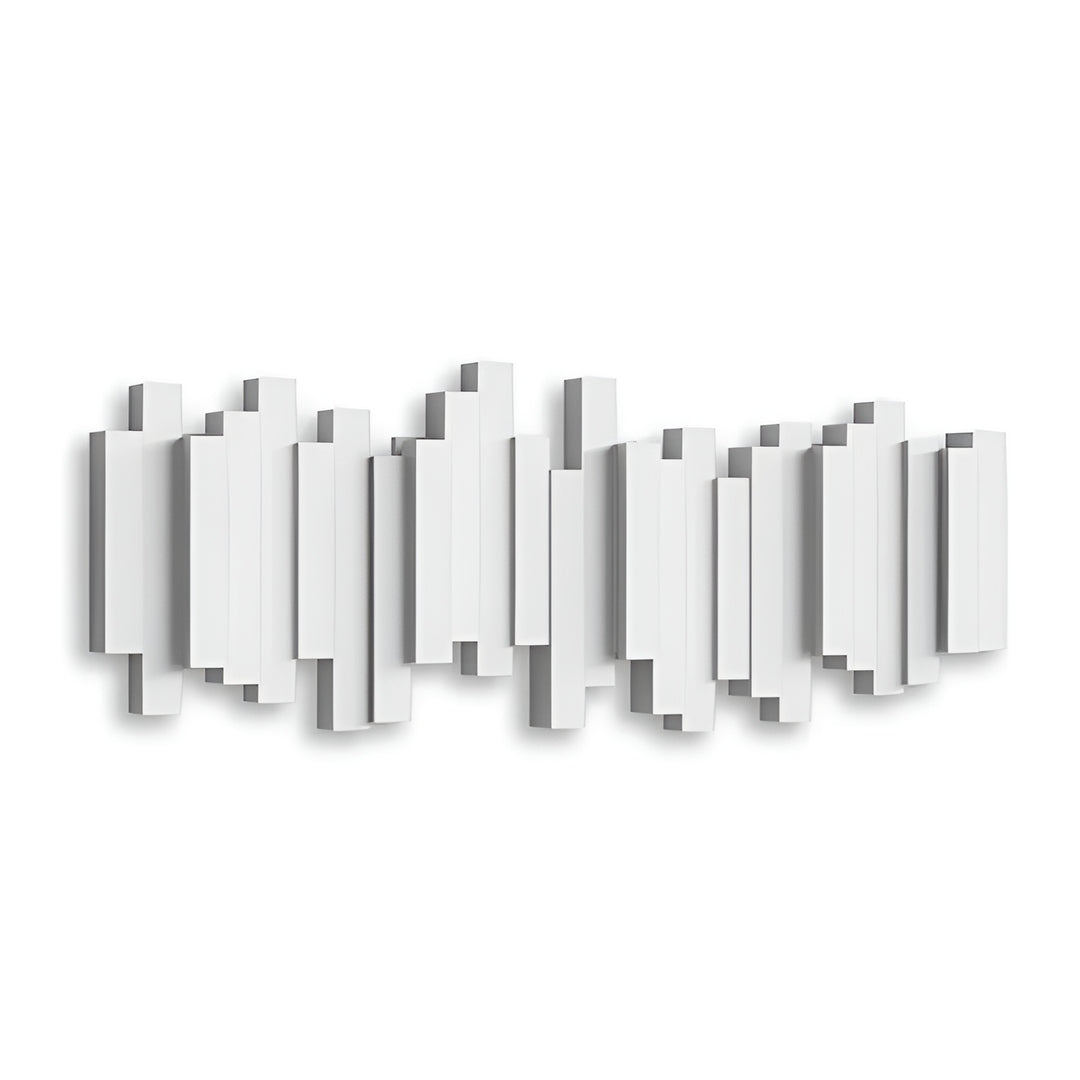 Piano Key Coat Rack – Solid Wood Wall Hooks