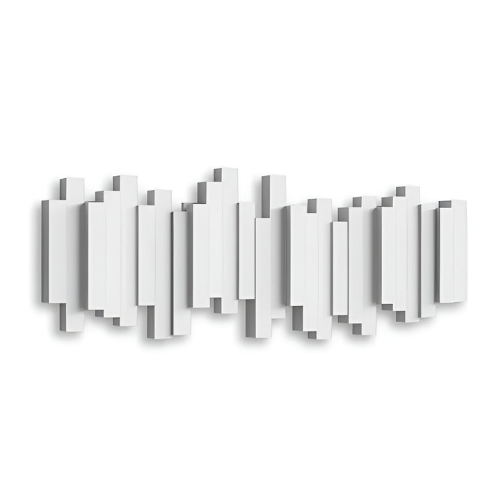 Piano Key Coat Rack – Solid Wood Wall Hooks